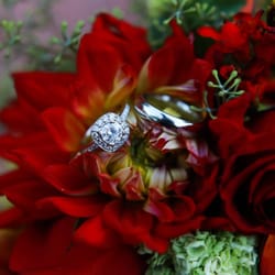 Mark Shimizu Design - My beautiful custom-designed engagement ring and my husband's wedding band!