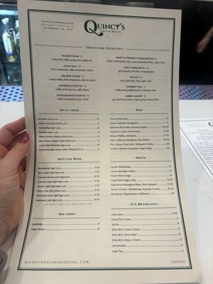 Menu photo 5 Quincy's Golf & Social Gaithersburg, MD