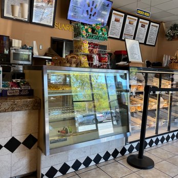 Sunrise Bagels Cafe - a view of the counter - Bagels Near Me - Concord, California Sunrise Bagels Cafe - a view of the counter - Bagels Near Me - Concord, California