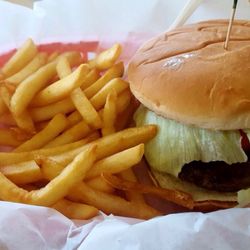 Opa Time - Standard burger and fries. Very good.