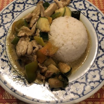 Thai Nongkhai - a plate of food with rice and vegetables - Thai Near Me - Calgary, Alberta Thai Nongkhai - a plate of food with rice and vegetables - Thai Near Me - Calgary, Alberta