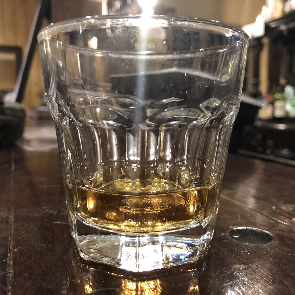 $8.50 for this SIP of Maker's!!?? AND I'm forced to order these disgusting, under-seasoned Cheese Curd Farts with my "drink".