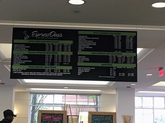 Menu photo 1 EspressOasis Chapel Hill, NC Menu photo 1 EspressOasis Chapel Hill, NC