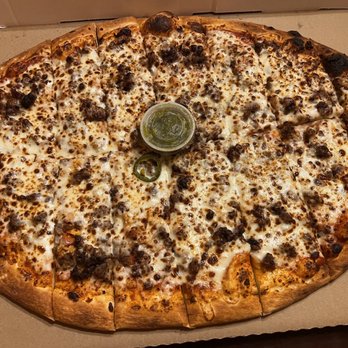 Football Pizza - Meat Lovers Pizza XL 24" - Pizza Near Me - Minneapolis, Minnesota Football Pizza - Meat Lovers Pizza XL 24" - Pizza Near Me - Minneapolis, Minnesota