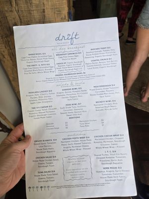 Menu photo 1 Drift Palm Beach Palm Beach, FL