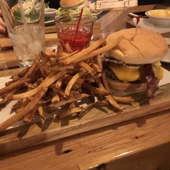 The Stable - Cheeseburger and fries - Bars Near Me - Pendleton, Indiana