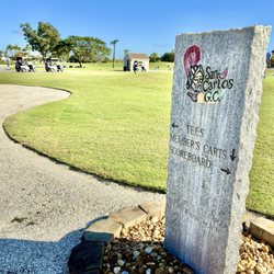 San Carlos Golf Club - Signage points you to the tees and practice areas at San Carlos