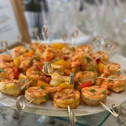 D​electable Din​ing by Chef ​Gail - Jumbo Prawn and Pepper Skewers