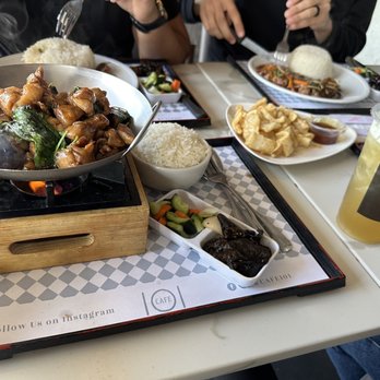 Cafe 101 - Chicken in 3 flavors, lychee green tea, fried squid, and 3 orders of the and chicken fried steak - Chinese Near Me - Houston, Texas Cafe 101 - Chicken in 3 flavors, lychee green tea, fried squid, and 3 orders of the and chicken fried steak - Chinese Near Me - Houston, Texas