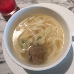 Soup they made for me with meatball and noodles. Soup they made for me with meatball and noodles.