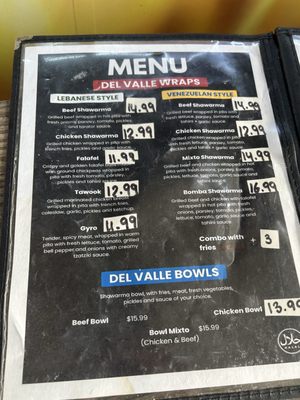 Menu photo 3 Shawarma Del Valle Katy, TX