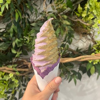 Matcha Cafe Maiko - Cashier's recommendation (soft serve) in a lavender cone (my choice) - Ice Cream & Frozen Yogurt Near Me - Fort Lee, New Jersey Matcha Cafe Maiko - Cashier's recommendation (soft serve) in a lavender cone (my choice) - Ice Cream & Frozen Yogurt Near Me - Fort Lee, New Jersey