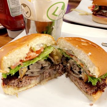 Liberty Burger - Baby Bella Burger & shoe string fries - Burgers Near Me - Jackson, Wyoming Liberty Burger - Baby Bella Burger & shoe string fries - Burgers Near Me - Jackson, Wyoming