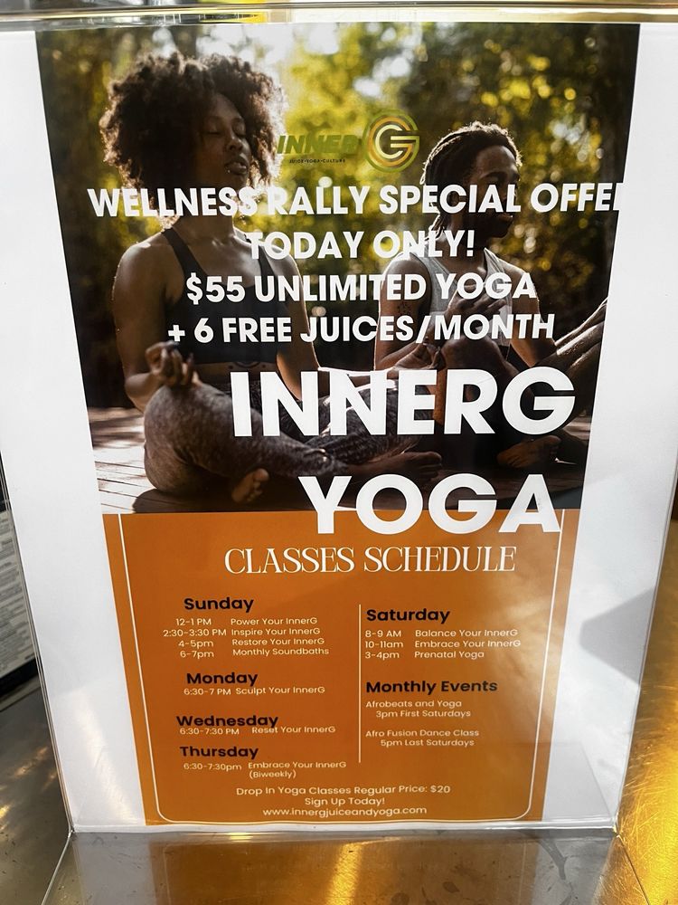 INNERG JUICE & YOGA - Updated March 2026 - 10 Photos - 1807 9th Ave N ...