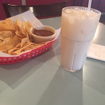 Mi Madre's Restaurant - Homemade Horchata and chips and salsa to start. - Tex-Mex Near Me - Austin, Texas