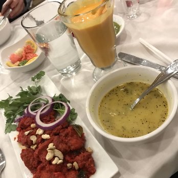 Golconda Chimney - Chicken 65 and lentil soup - Indian Near Me - Jersey City, New Jersey
