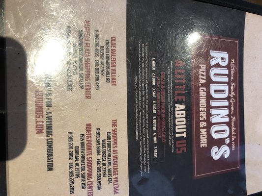 Menu photo 3 Rudino's Heritage Wake Forest, NC Menu photo 3 Rudino's Heritage Wake Forest, NC
