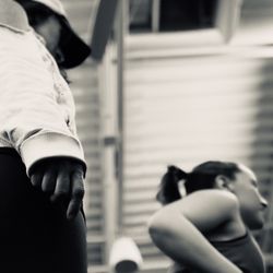 studio fit'nez - Trainer Kimber Via watching a client.