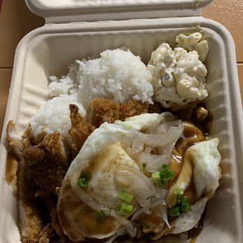 Faithful Grinds - Chicken katsu loco moco - Hawaiian Near Me - Kahului, Hawaii Faithful Grinds - Chicken katsu loco moco - Hawaiian Near Me - Kahului, Hawaii