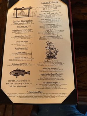 Menu photo 1 The Pink Elephant Boca Grande, FL