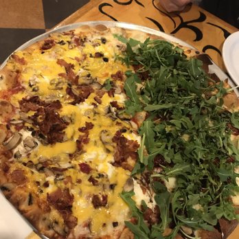 Bazbeaux Pizza - Half Quattro / half get Fresh - Pizza Near Me - Carmel, Indiana Bazbeaux Pizza - Half Quattro / half get Fresh - Pizza Near Me - Carmel, Indiana