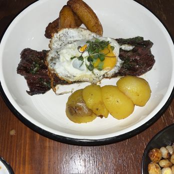 Aji Peruvian Cuisine - Steak a lo pobre - Peruvian Near Me - Long Beach, California Aji Peruvian Cuisine - Steak a lo pobre - Peruvian Near Me - Long Beach, California