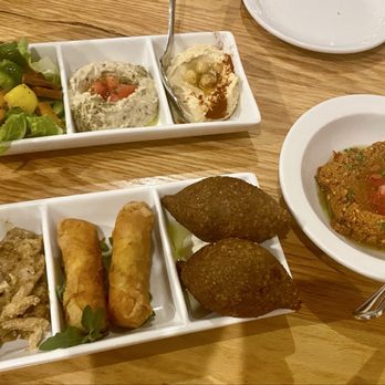 Sitti - Sitting sampler and Muhammarra. - Lebanese Near Me - Raleigh, North Carolina Sitti - Sitting sampler and Muhammarra. - Lebanese Near Me - Raleigh, North Carolina