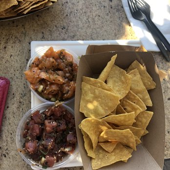 Bear Flag Fish - half pound tuna poke, half pound salmon poke - Seafood Markets Near Me - Newport Beach, California Bear Flag Fish - half pound tuna poke, half pound salmon poke - Seafood Markets Near Me - Newport Beach, California