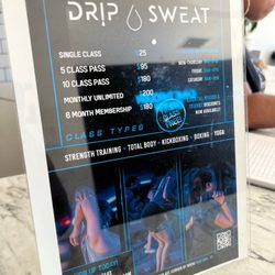 Fitness menu