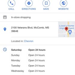 B -Kwik Chevron - Hours