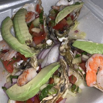 Mariscos Valencia Mexican Restaurant - Oysters ceviche style - Mexican Near Me - Tustin, California