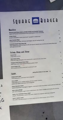 Menu photo 3 Square Burger McKinney, TX