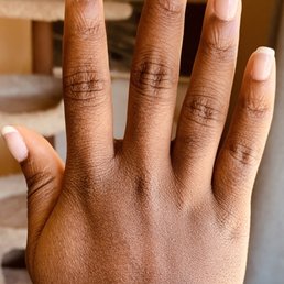 French tips on my natural nails French tips on my natural nails