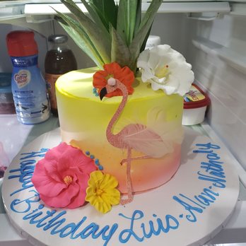 Pinho's Bakery - Pineapple Flamingo theme cake - Bakeries Near Me - Roselle, New Jersey Pinho's Bakery - Pineapple Flamingo theme cake - Bakeries Near Me - Roselle, New Jersey
