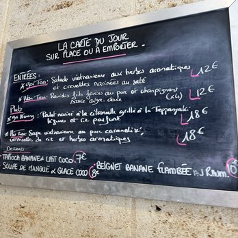 Cafe Saigon - Menu of the day 6.11.26 - Vietnamese Near Me - Saint-Émilion, 33 Cafe Saigon - Menu of the day 6.11.26 - Vietnamese Near Me - Saint-Émilion, 33