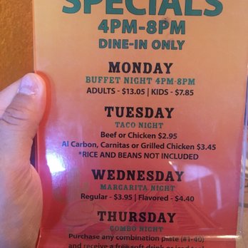 Ramon's Mexican Restaurant - Deals during the week - Mexican Near Me - Rosamond, California
