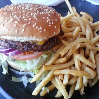 Char West - Got the Gordo burger since it's the "local favorite" but wasn't impressed - Fish & Chips Near Me - Santa Barbara, California