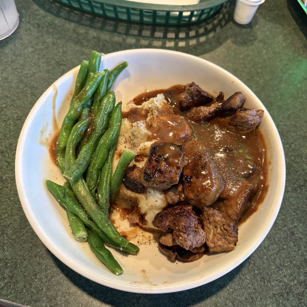 The steak tip dinnner The steak tip dinnner