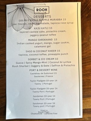 Menu photo 7 ROOH San Francisco, CA Menu photo 7 ROOH San Francisco, CA