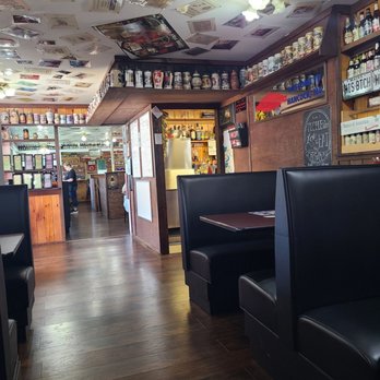 Ruth & Wimpys Restaurant - Interior showing wall decorations - Seafood Near Me - Hancock, Maine