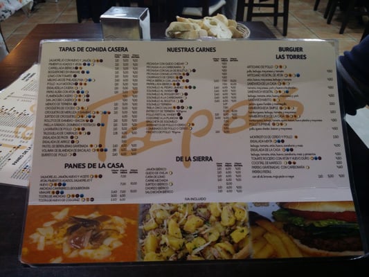Menu photo 1 Mesón Las Torres Seville, SE Menu photo 1 Mesón Las Torres Seville, SE