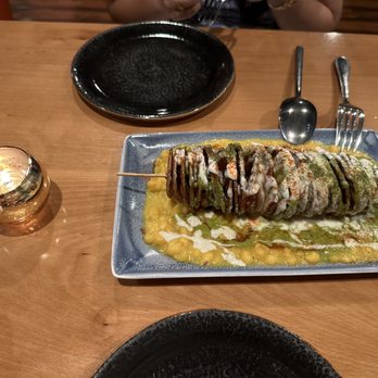 Aurum - Mr. Potato-Potato Spiral Chaat - Indian Near Me - Los Altos, California Aurum - Mr. Potato-Potato Spiral Chaat - Indian Near Me - Los Altos, California