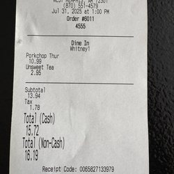 Receipt