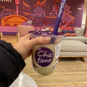 Chatime - jasmine milk tea with coconut jelly - Bubble Tea Near Me - Toronto, Ontario Chatime - jasmine milk tea with coconut jelly - Bubble Tea Near Me - Toronto, Ontario