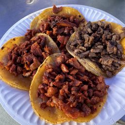 3 Al Pastor tacos and 1 carne asada. This is before adding your own toppings. 3 Al Pastor tacos and 1 carne asada. This is before adding your own toppings.
