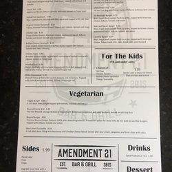 Admendment 21 Grill - Menu page 2!