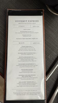 Menu photo 4 Napa Valley Wine Train Napa, CA Menu photo 4 Napa Valley Wine Train Napa, CA
