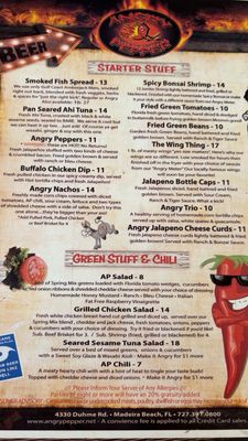 Menu photo 2 Angry Pepper  Waterside Madeira Beach, FL