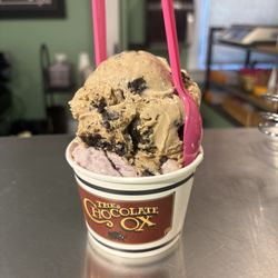 The Chocolate Ox - A single scoop which is actually a double!