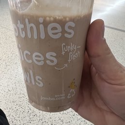 Peanut butter moo'd - ordered a small, and they filled me up to a medium! Score. Peanut butter moo'd - ordered a small, and they filled me up to a medium! Score.